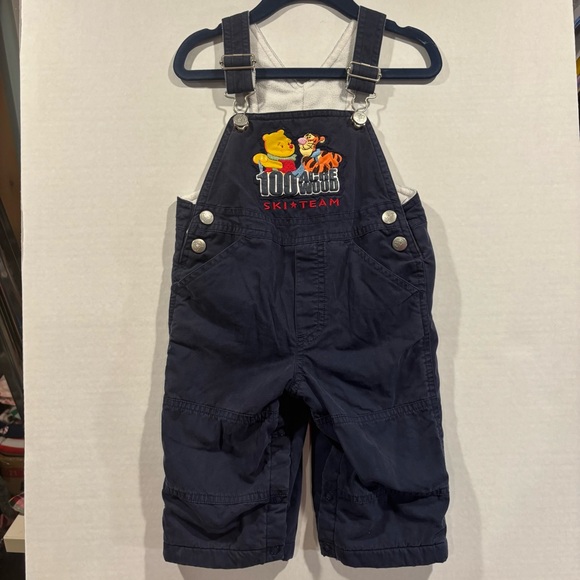Disney Pooh & Tiger Kids Navylined Overalls